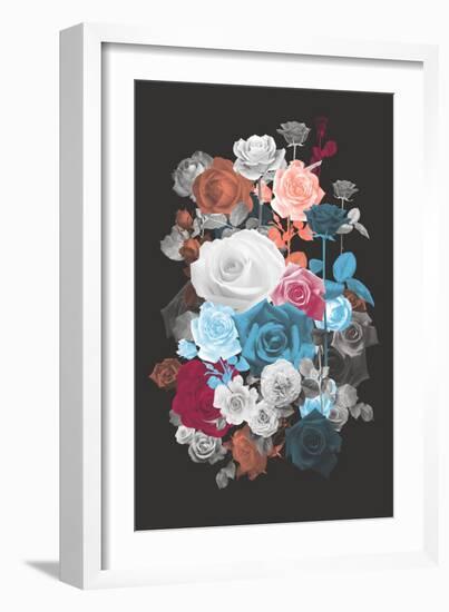 Rose Cluster-null-Framed Premium Giclee Print