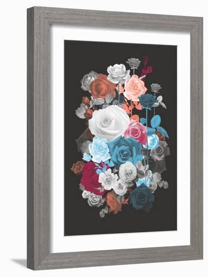 Rose Cluster-null-Framed Art Print