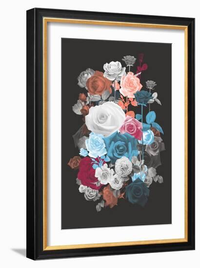 Rose Cluster-null-Framed Art Print