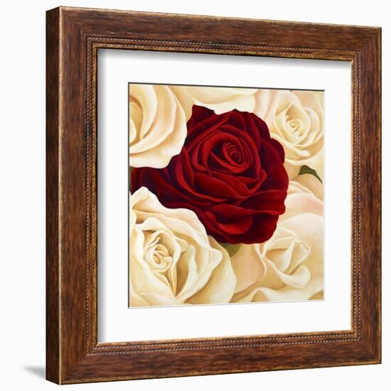 Rose Composition II-Serena Biffi-Framed Art Print