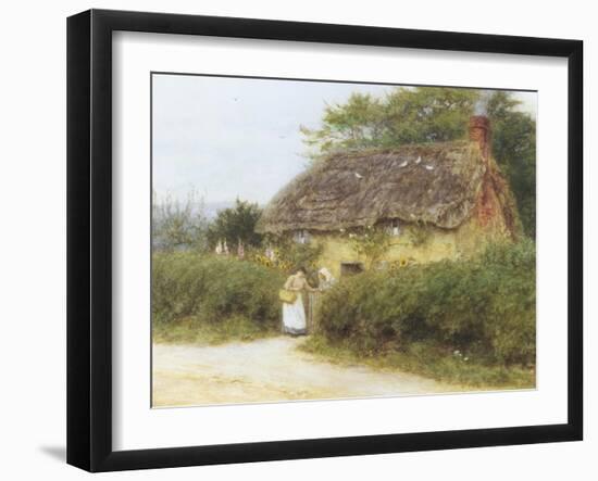 Rose Cottage-Helen Allingham-Framed Giclee Print