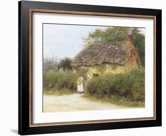 Rose Cottage-Helen Allingham-Framed Giclee Print