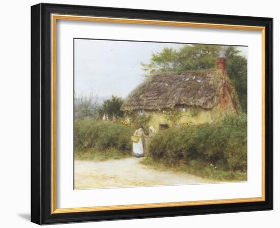 Rose Cottage-Helen Allingham-Framed Giclee Print