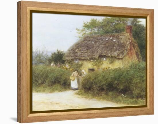 Rose Cottage-Helen Allingham-Framed Premier Image Canvas