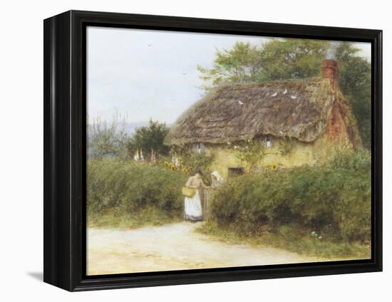 Rose Cottage-Helen Allingham-Framed Premier Image Canvas