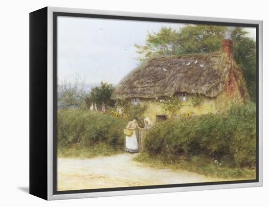 Rose Cottage-Helen Allingham-Framed Premier Image Canvas