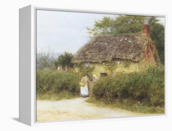 Rose Cottage-Helen Allingham-Framed Premier Image Canvas