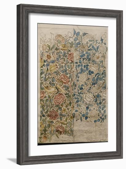 Rose, Design for Chintz-null-Framed Giclee Print