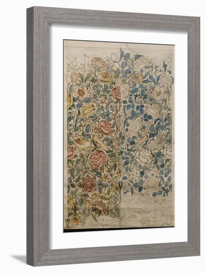 Rose, Design for Chintz-null-Framed Giclee Print