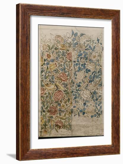 Rose, Design for Chintz-null-Framed Giclee Print