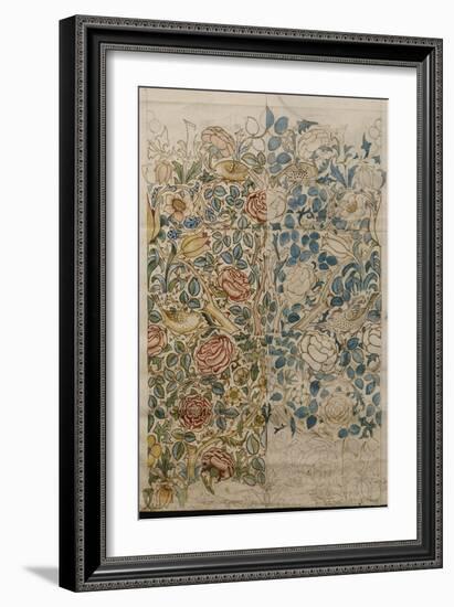 Rose, Design for Chintz-null-Framed Giclee Print