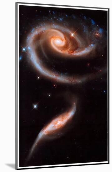 Rose Galaxy Hubble Space Photo Art Poster Print Mounted Print