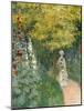 Rose Garden, 1876-Claude Monet-Mounted Giclee Print
