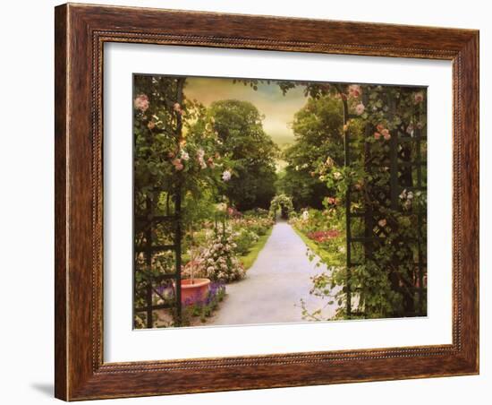 Rose Garden Gate-Jessica Jenney-Framed Giclee Print