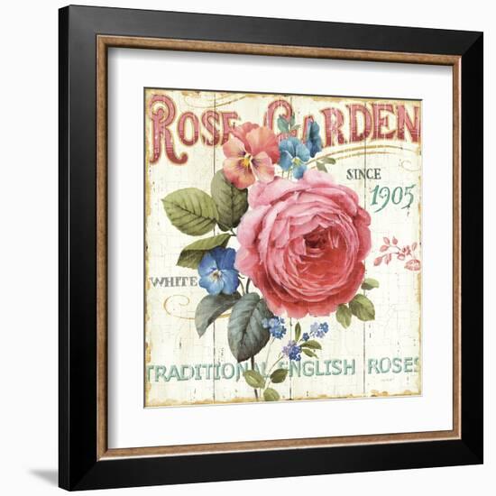 Rose Garden I-Lisa Audit-Framed Art Print