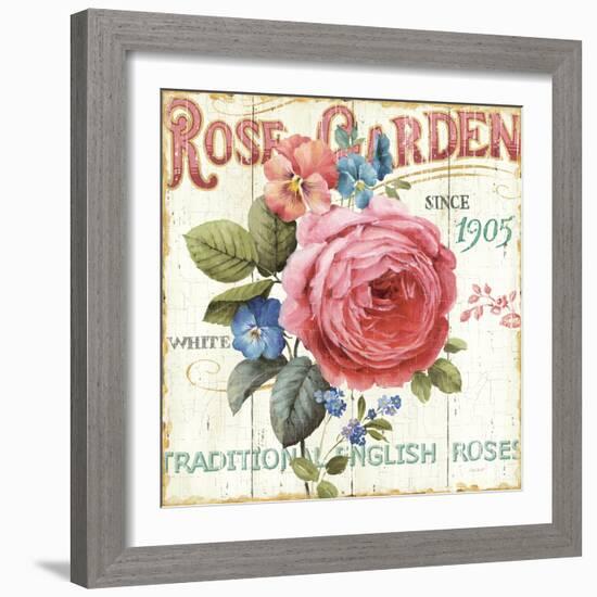 Rose Garden I-Lisa Audit-Framed Art Print