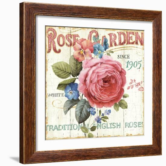 Rose Garden I-Lisa Audit-Framed Art Print