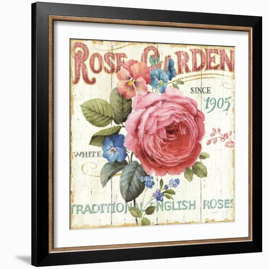 Rose Garden I-Lisa Audit-Framed Art Print