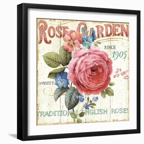 Rose Garden I-Lisa Audit-Framed Art Print