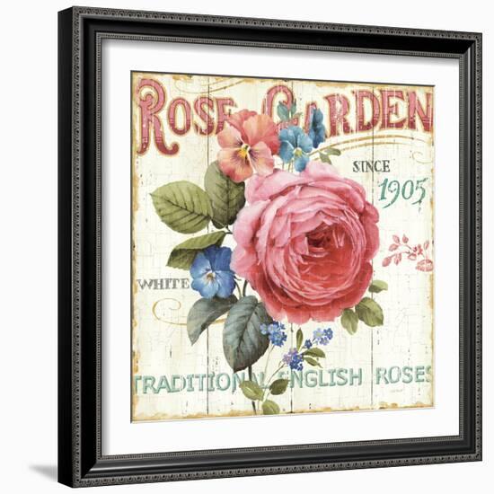 Rose Garden I-Lisa Audit-Framed Art Print