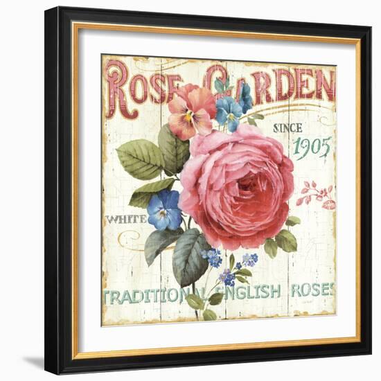 Rose Garden I-Lisa Audit-Framed Art Print