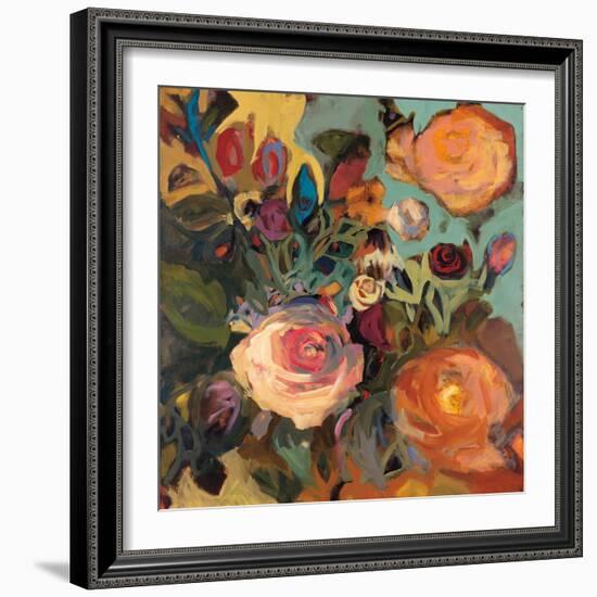 Rose Garden II-Jennifer Harwood-Framed Art Print