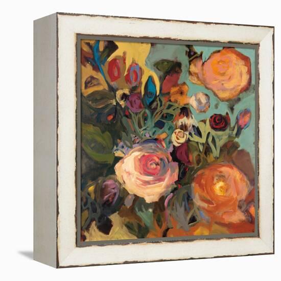 Rose Garden II-Jennifer Harwood-Framed Stretched Canvas