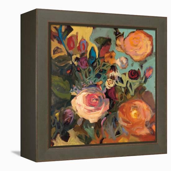 Rose Garden II-Jennifer Harwood-Framed Stretched Canvas