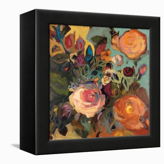 Rose Garden II-Jennifer Harwood-Framed Stretched Canvas