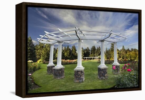 Rose Garden, Manito Park, Spokane, Washington, USA-Charles Gurche-Framed Premier Image Canvas