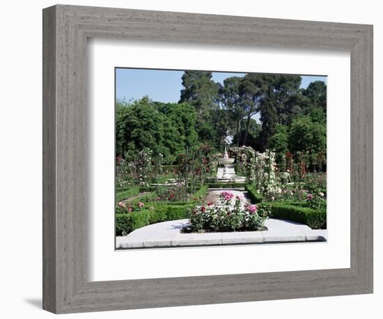 Rose Garden, Parque Del Retiro, Madrid, Spain-Jeremy Bright-Framed Photographic Print