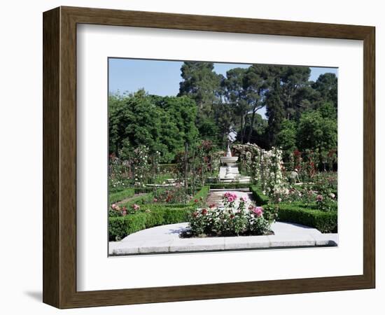 Rose Garden, Parque Del Retiro, Madrid, Spain-Jeremy Bright-Framed Photographic Print