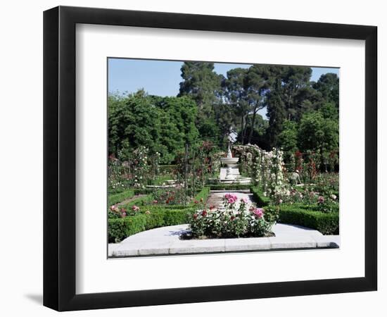 Rose Garden, Parque Del Retiro, Madrid, Spain-Jeremy Bright-Framed Photographic Print