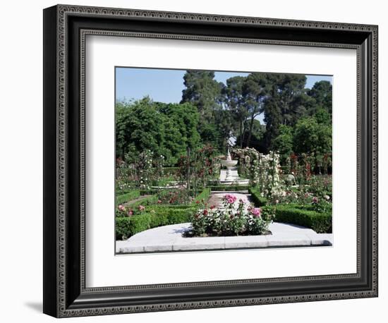 Rose Garden, Parque Del Retiro, Madrid, Spain-Jeremy Bright-Framed Photographic Print