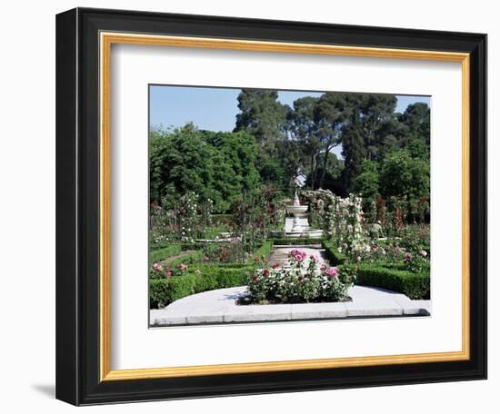 Rose Garden, Parque Del Retiro, Madrid, Spain-Jeremy Bright-Framed Photographic Print