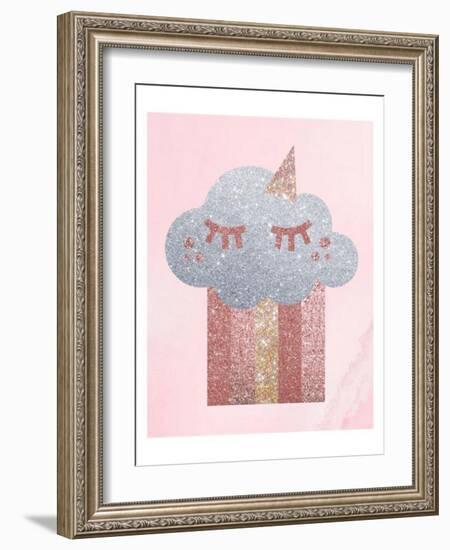 Rose Glitter 1-Melody Hogan-Framed Art Print