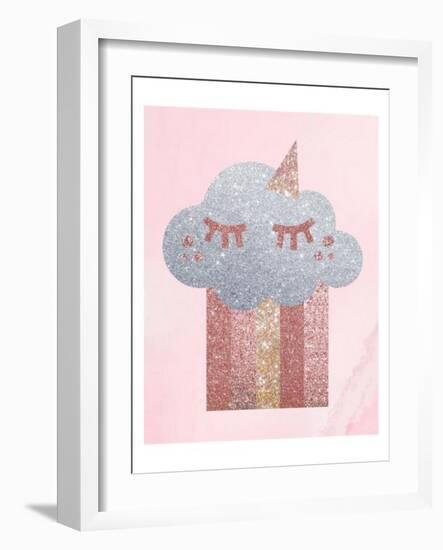 Rose Glitter 1-Melody Hogan-Framed Art Print