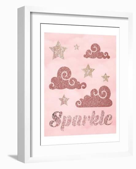 Rose Glitter 4-Melody Hogan-Framed Art Print