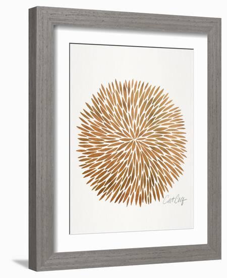 Rose Gold Burst-Cat Coquillette-Framed Art Print