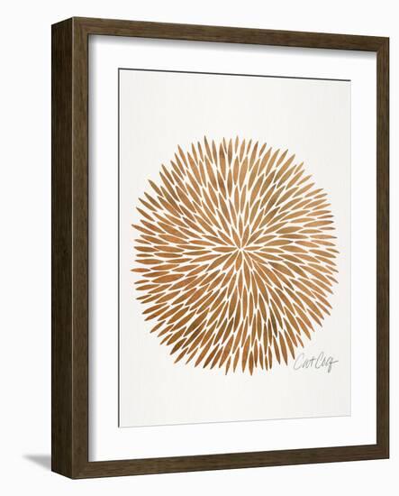 Rose Gold Burst-Cat Coquillette-Framed Art Print