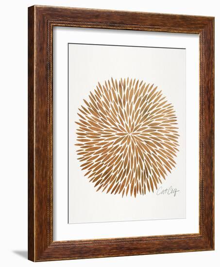 Rose Gold Burst-Cat Coquillette-Framed Art Print