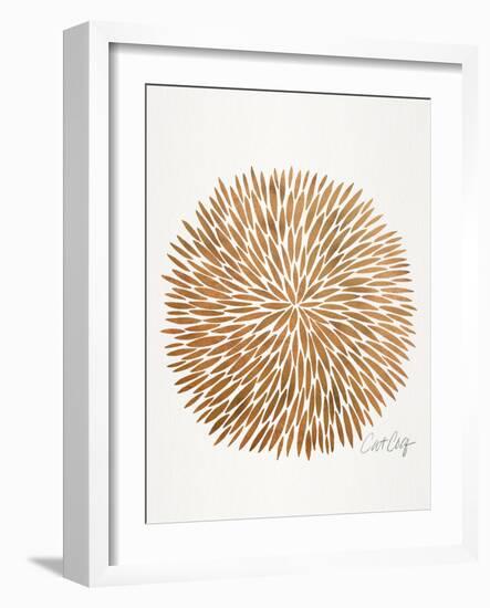 Rose Gold Burst-Cat Coquillette-Framed Art Print