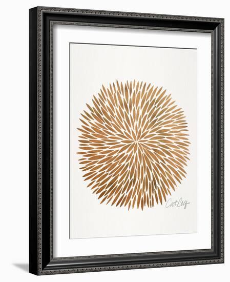 Rose Gold Burst-Cat Coquillette-Framed Art Print