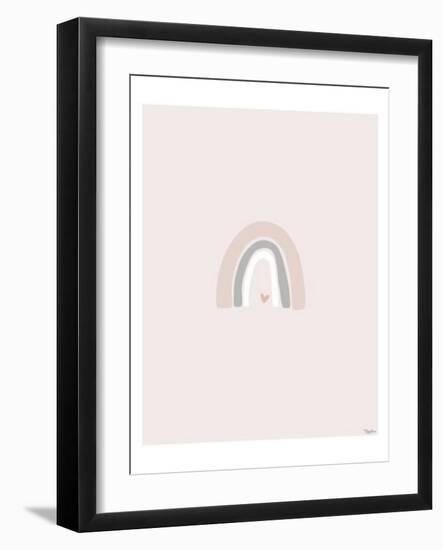 Rose Grey Rainbow-Gigi Louise-Framed Art Print