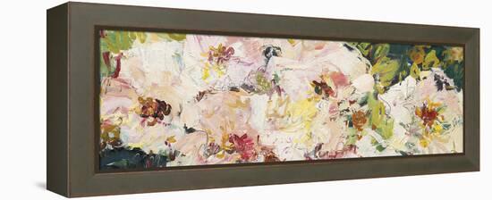 Rose Hedge - Focus-Lilia Orlova Holmes-Framed Stretched Canvas