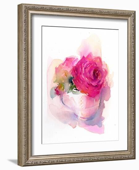 Rose in Teacup, 2017-John Keeling-Framed Giclee Print