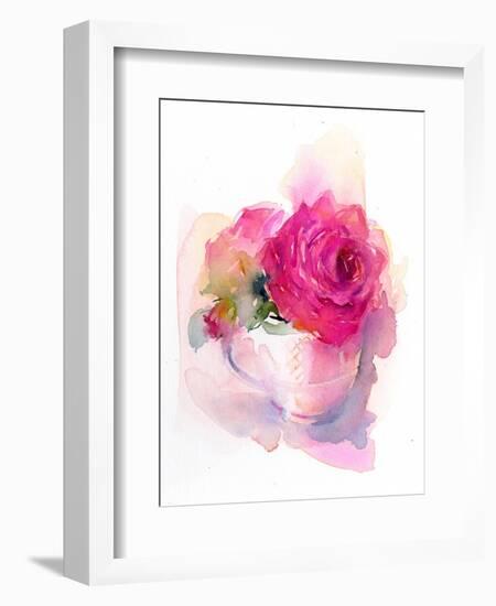 Rose in Teacup, 2017-John Keeling-Framed Giclee Print