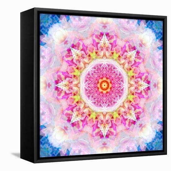 Rose Mandala Ornament-Alaya Gadeh-Framed Premier Image Canvas