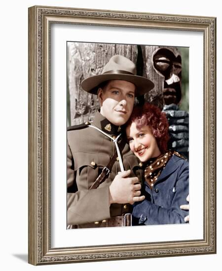 ROSE MARIE, from left: Nelson Eddy, Jeanette MacDonald, 1936-null-Framed Photo