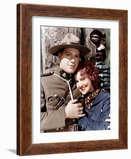 ROSE MARIE, from left: Nelson Eddy, Jeanette MacDonald, 1936-null-Framed Photo